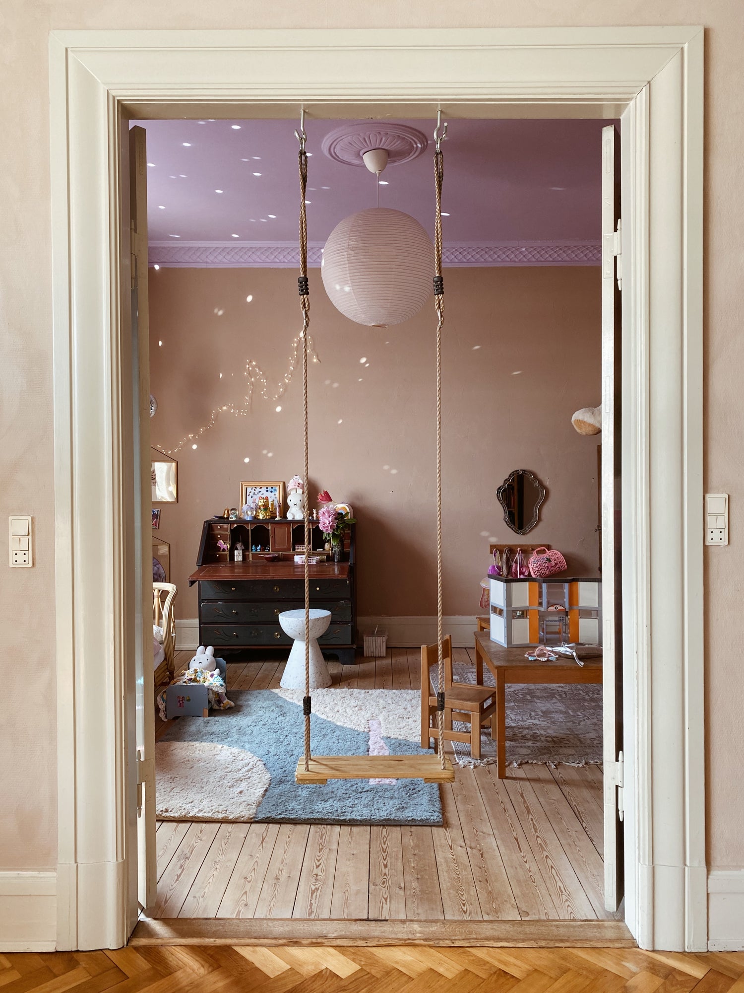 Canvas Patterned Wool Blue