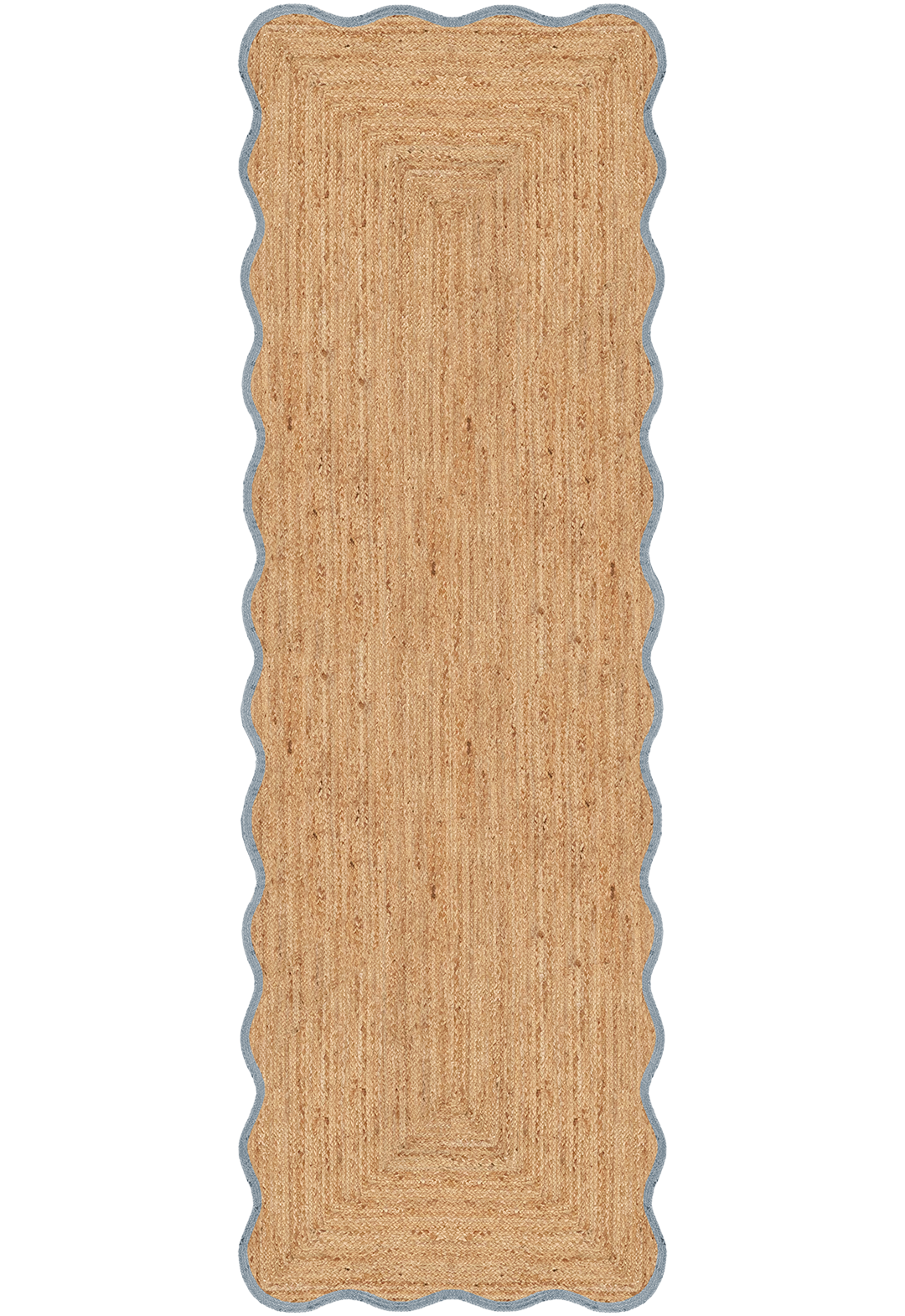 Scallop Jute Misty Blue