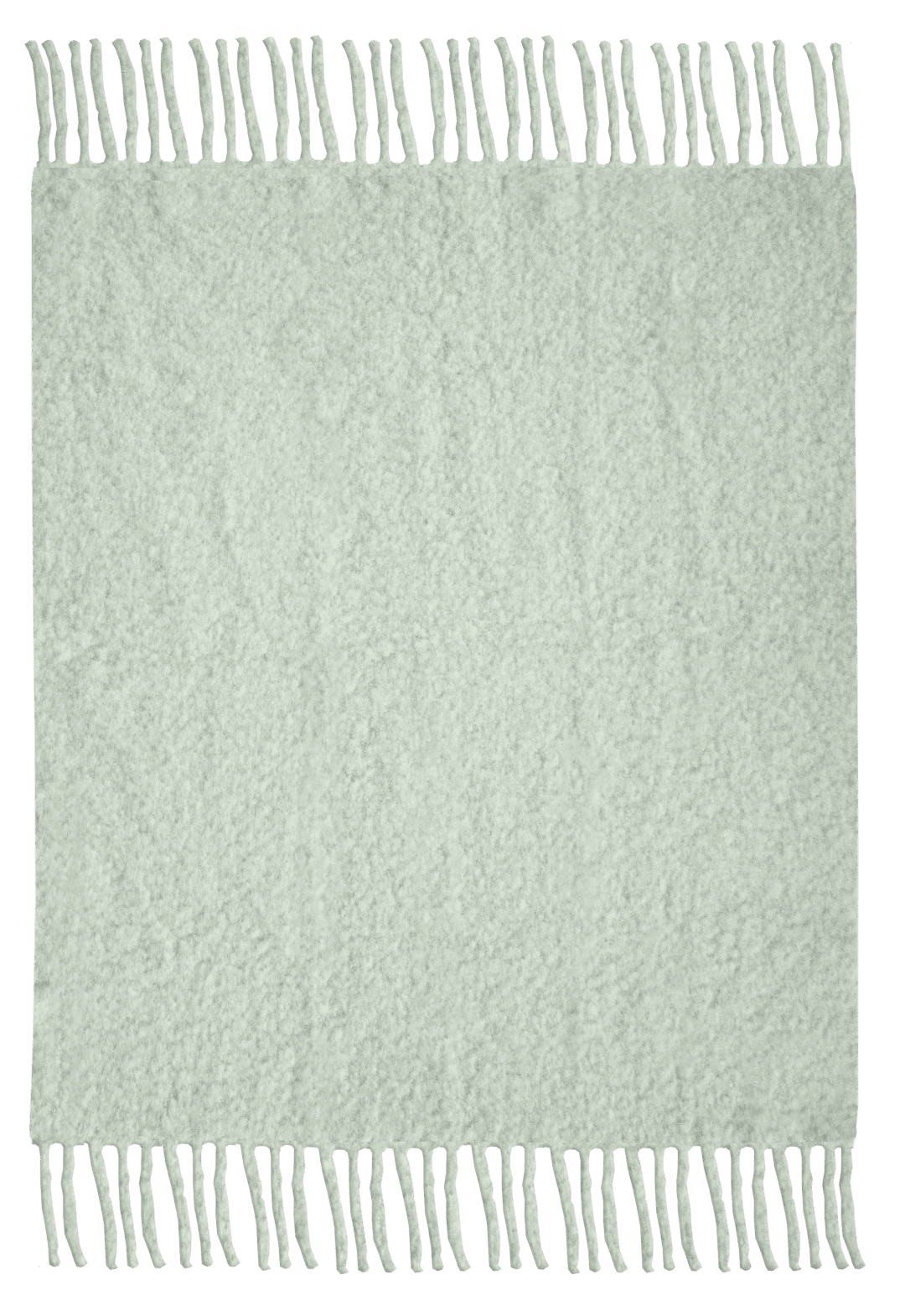 Teklan Chunky Mohair Blanket Milky Green