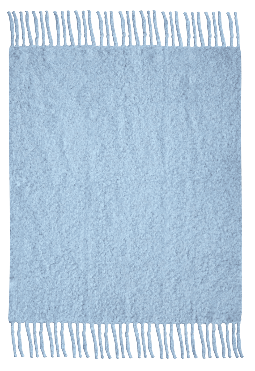 Teklan Chunky Mohair Blanket Sky Blue
