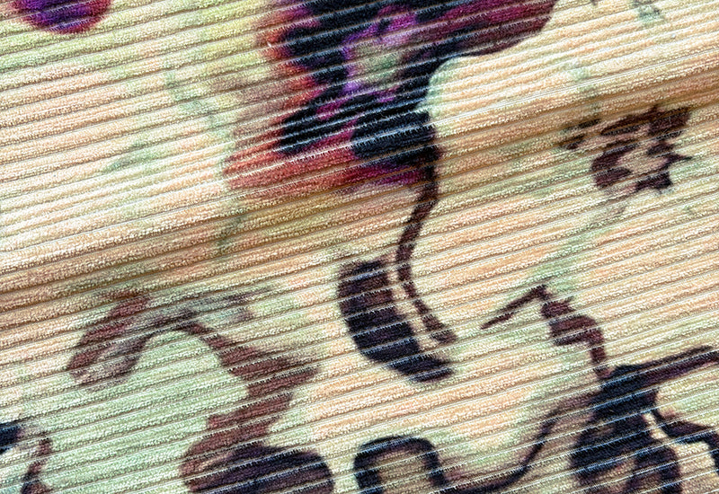 Cord Petal Olive Plum Furn fab sample