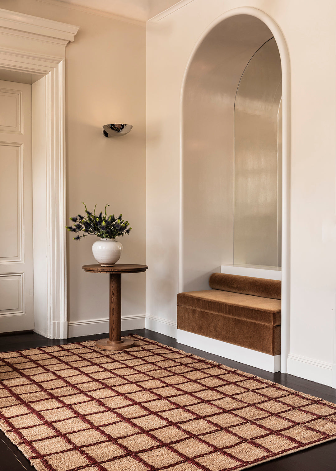 Strata Braided Jute Burgundy