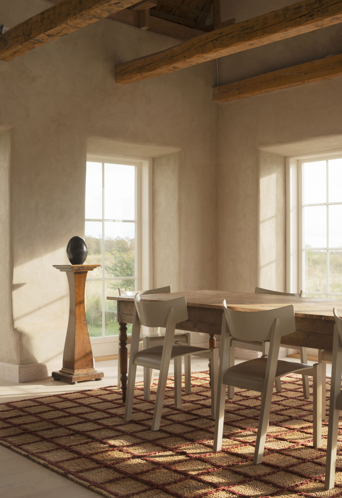 Strata Braided Jute Burgundy