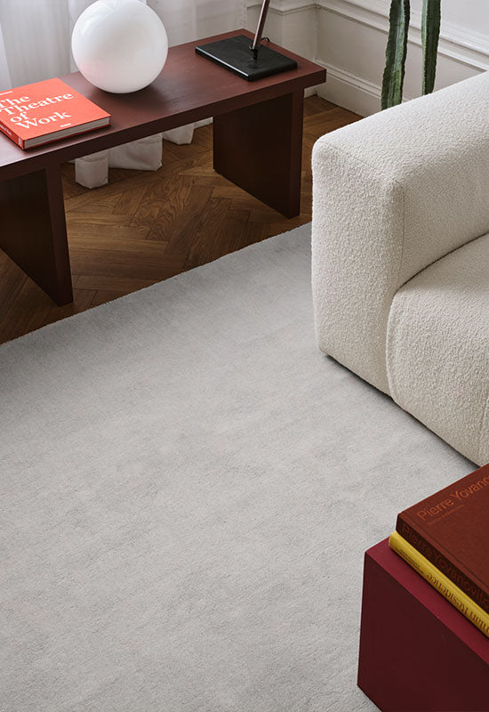 Solid Wool Bone White Sample