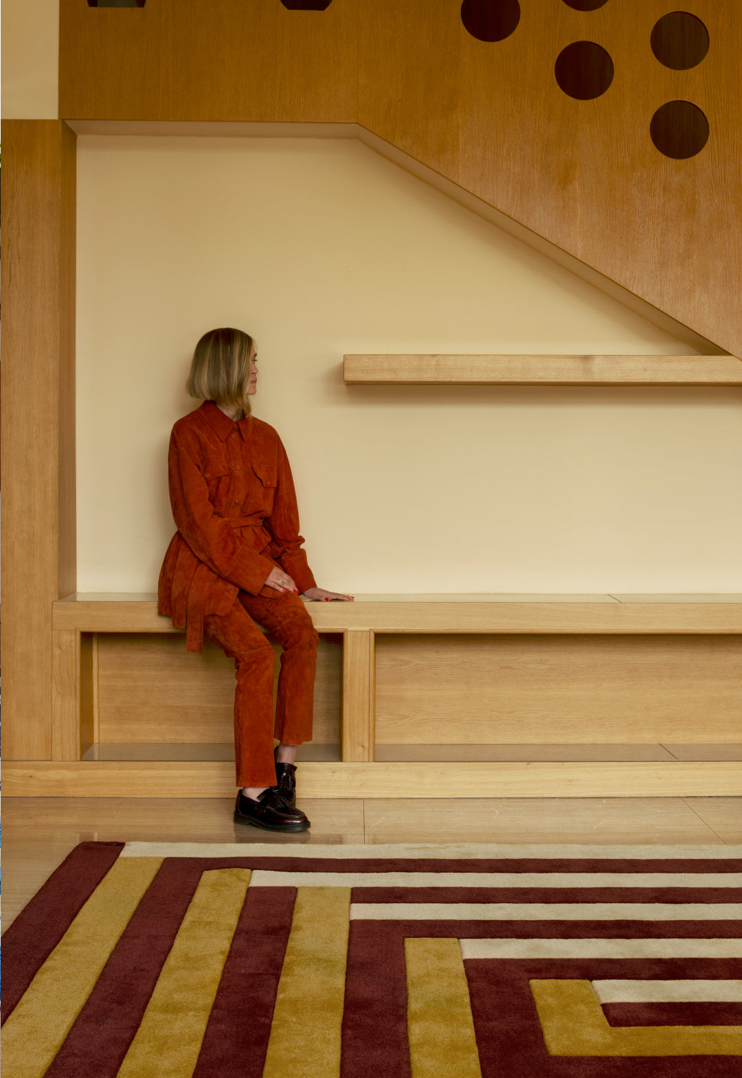 Teklan Labyrinth Mulberry Sand