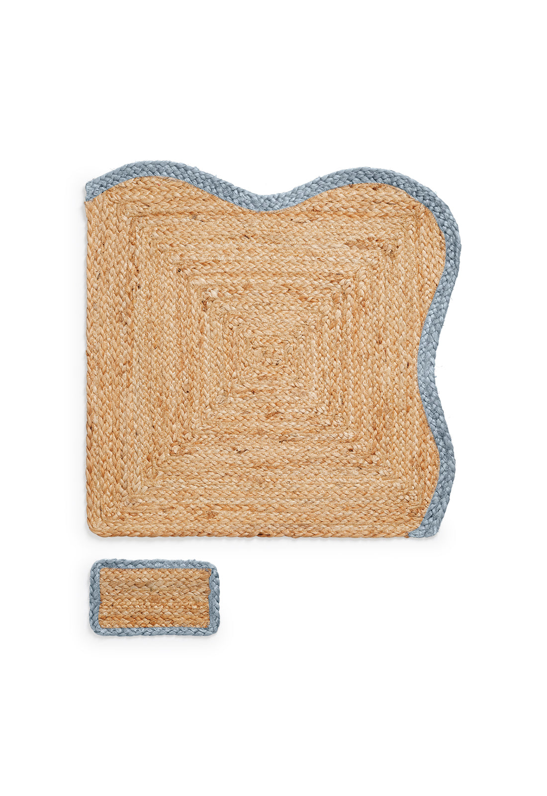 Scallop Jute Misty Blue