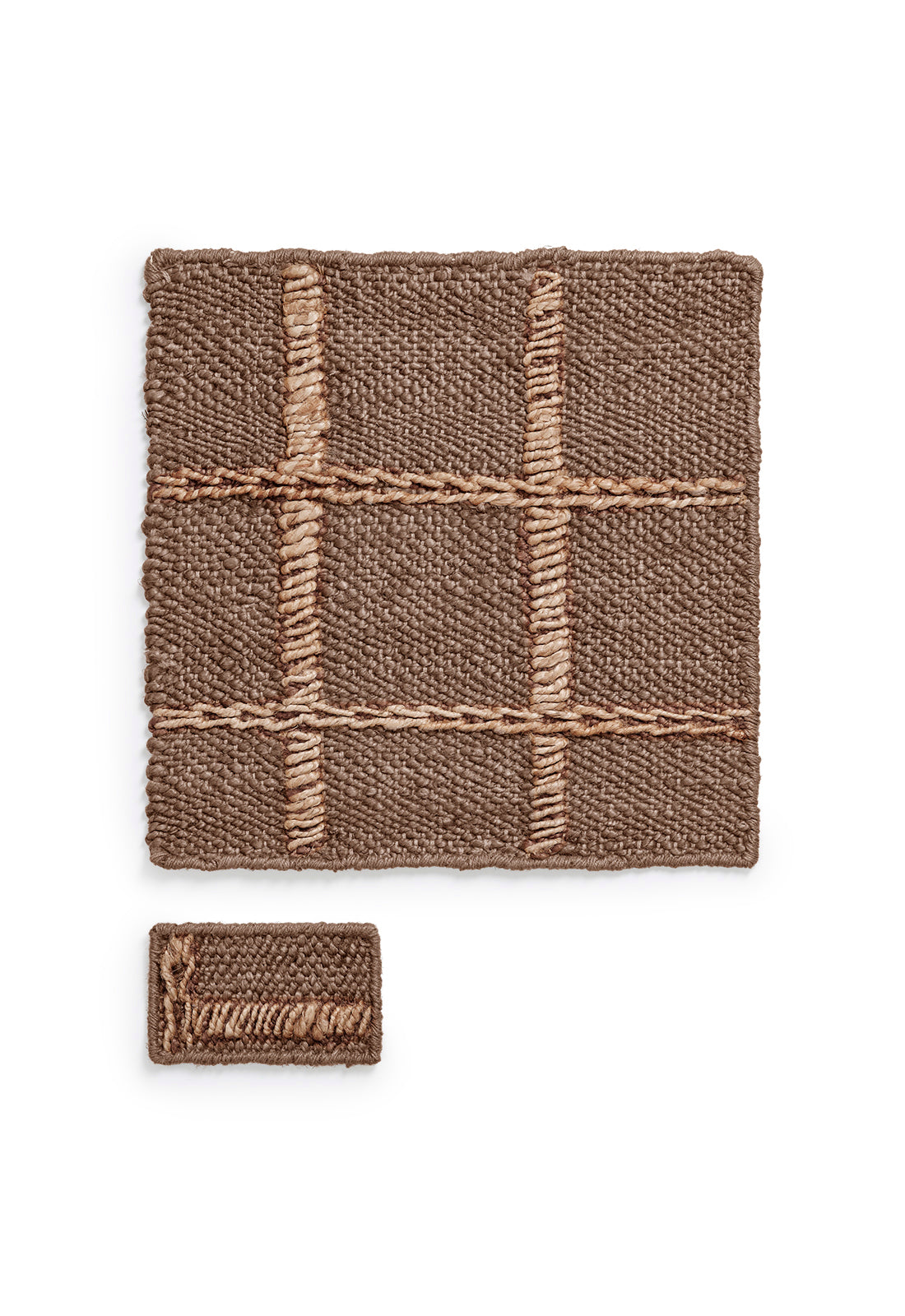 Strata Braided Jute Brown Sample