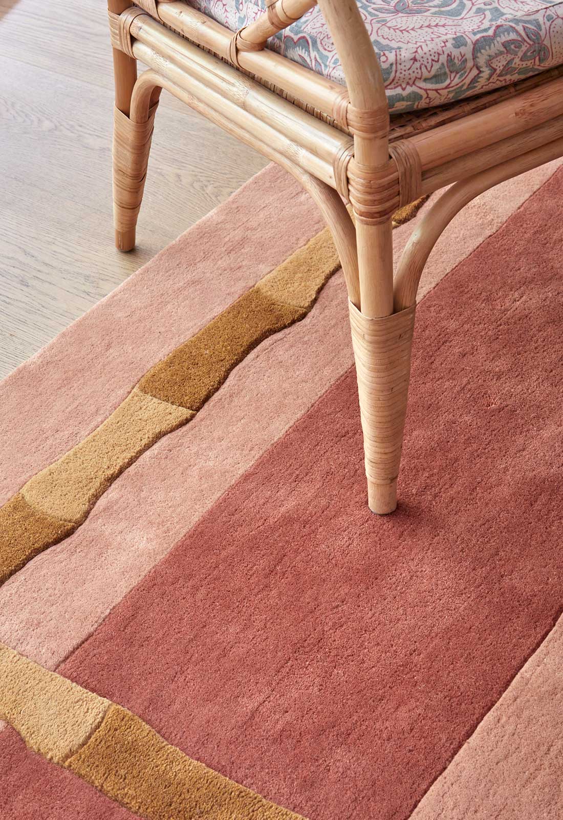 Alice Crawley Bamboo Stripe Terracotta