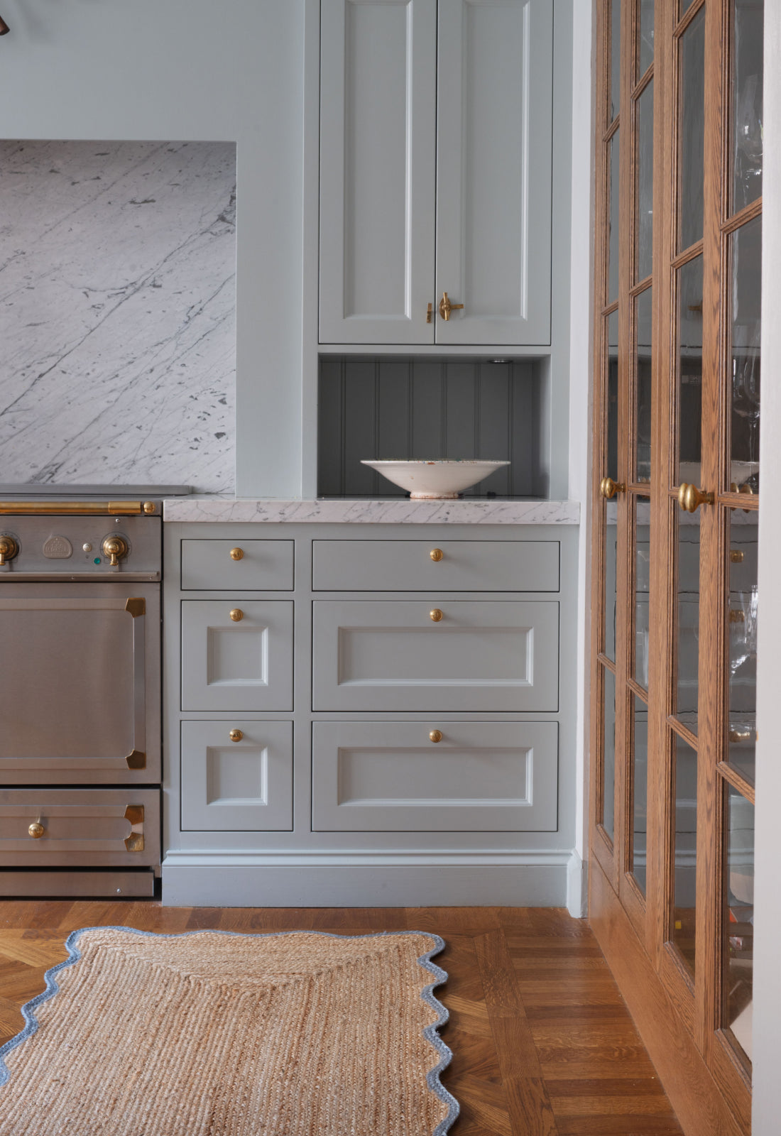 Scallop Jute Misty Blue Varuprover