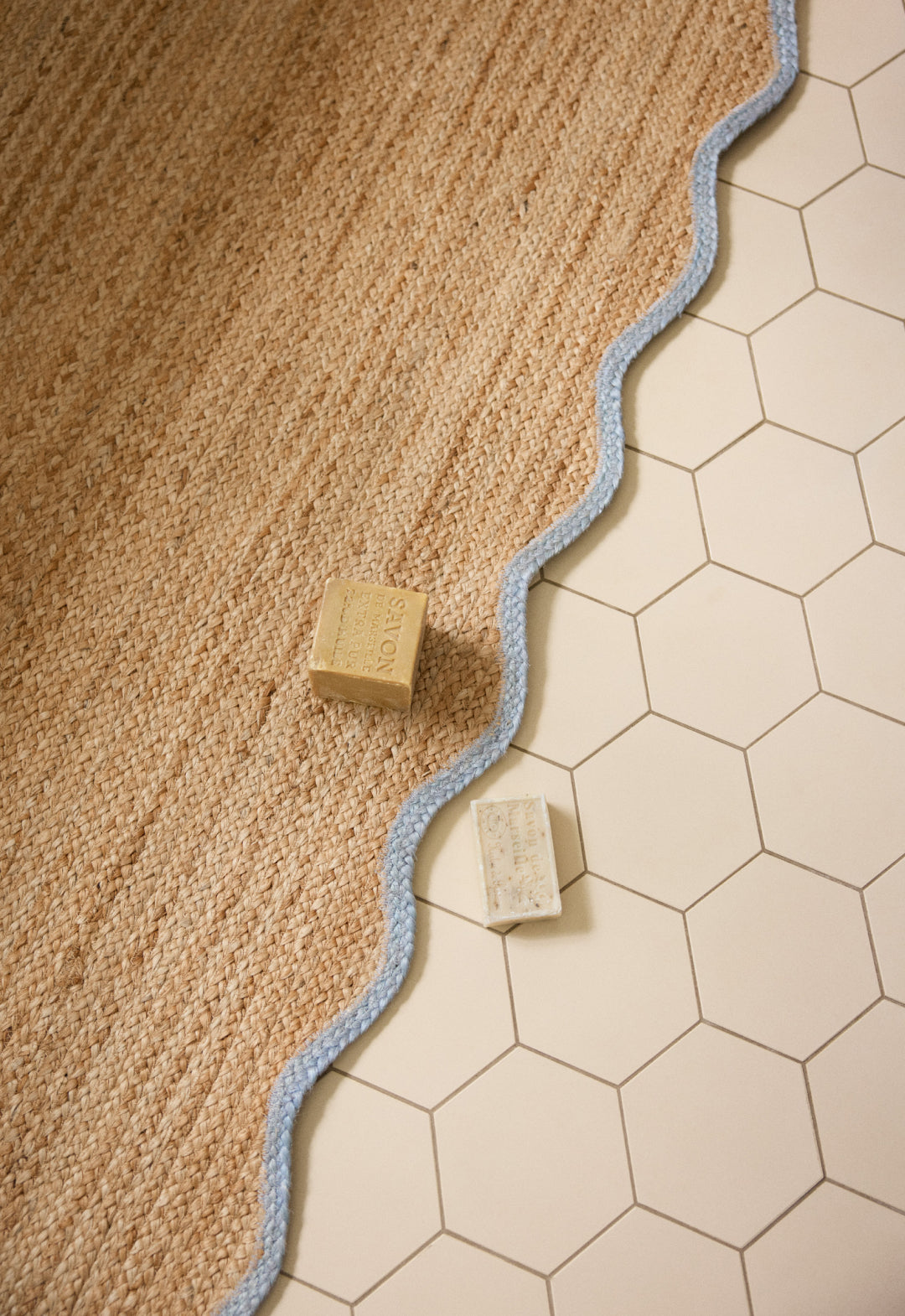 Scallop Jute Misty Blue