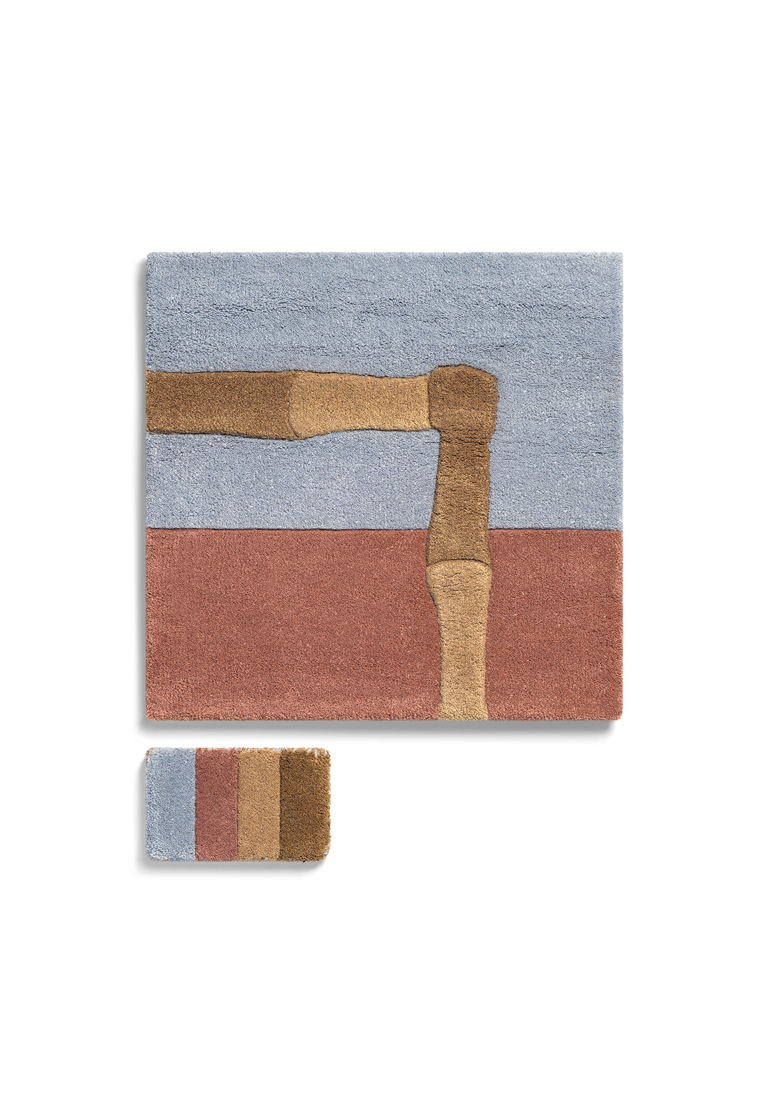 Alice Crawley Bamboo Stripe Blue Rust